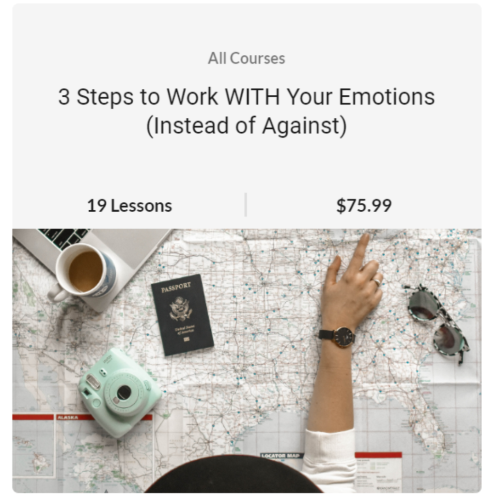 3steps to work with emotions 感情と共に働く3つの方法